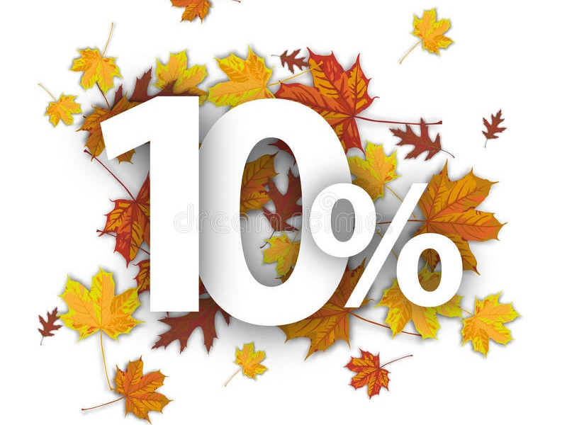 10% скидка только до 06 октября!