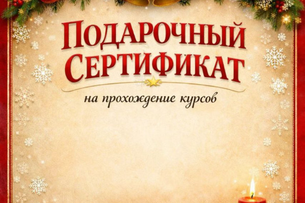 Хочешь порадовать близких, звони, расскажем как!Хватит дарить ерунду, занимающую место в квартире. Время полезных подарков!  ПОДАРОЧНЫЙ СЕРТИФИКАТ на любой из наших курсов — это не просто знак внимания, это огромный вклад в будущее, возможность самореализации, развития, профессионального и личностно