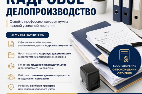 КАДРОВОЕ ДЕЛОПРОИЗВОДСТВО и СПЕЦИАЛИСТ ПО ПЕРСОНАЛУ