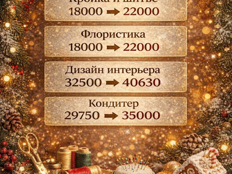 повышение стоимости с января!